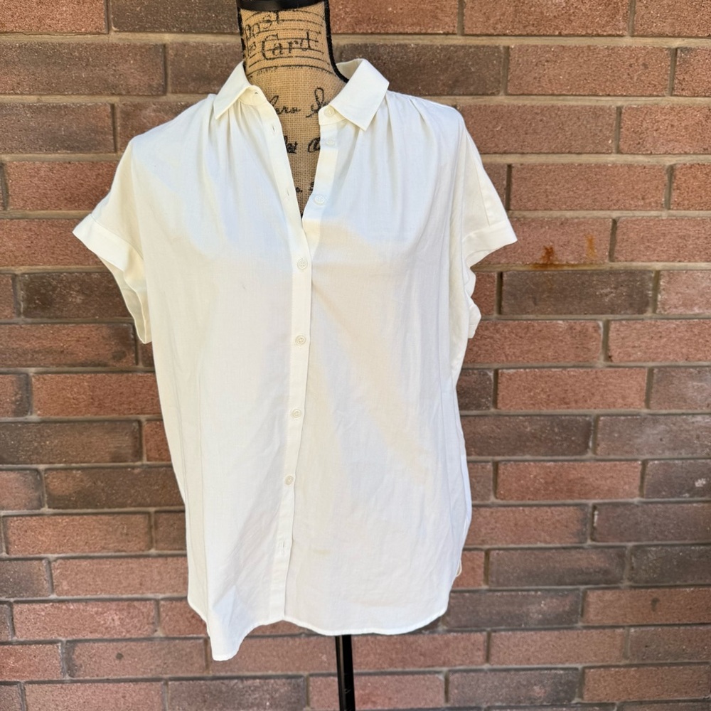 Madewell white button down size small